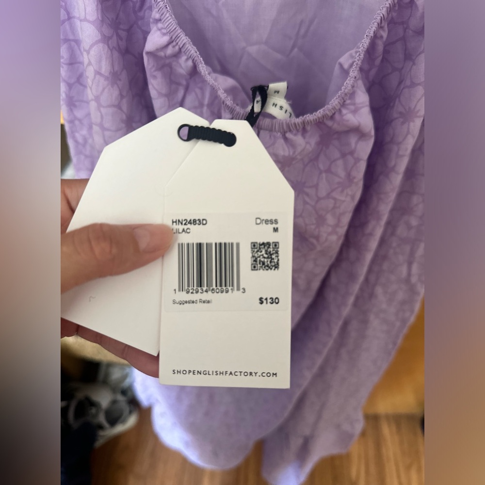 ENGLISH FACTORY PUFF SLEEVE DRESS - Picture 4 of 8